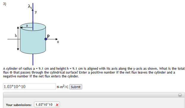 Solved A cylinder of radius a=9.1 cm and height h=9.1 cm is | Chegg.com