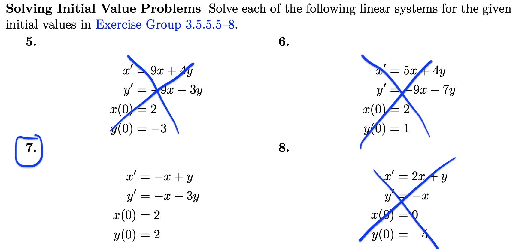 Solved Solving Initial Value Problems Solve each of the | Chegg.com