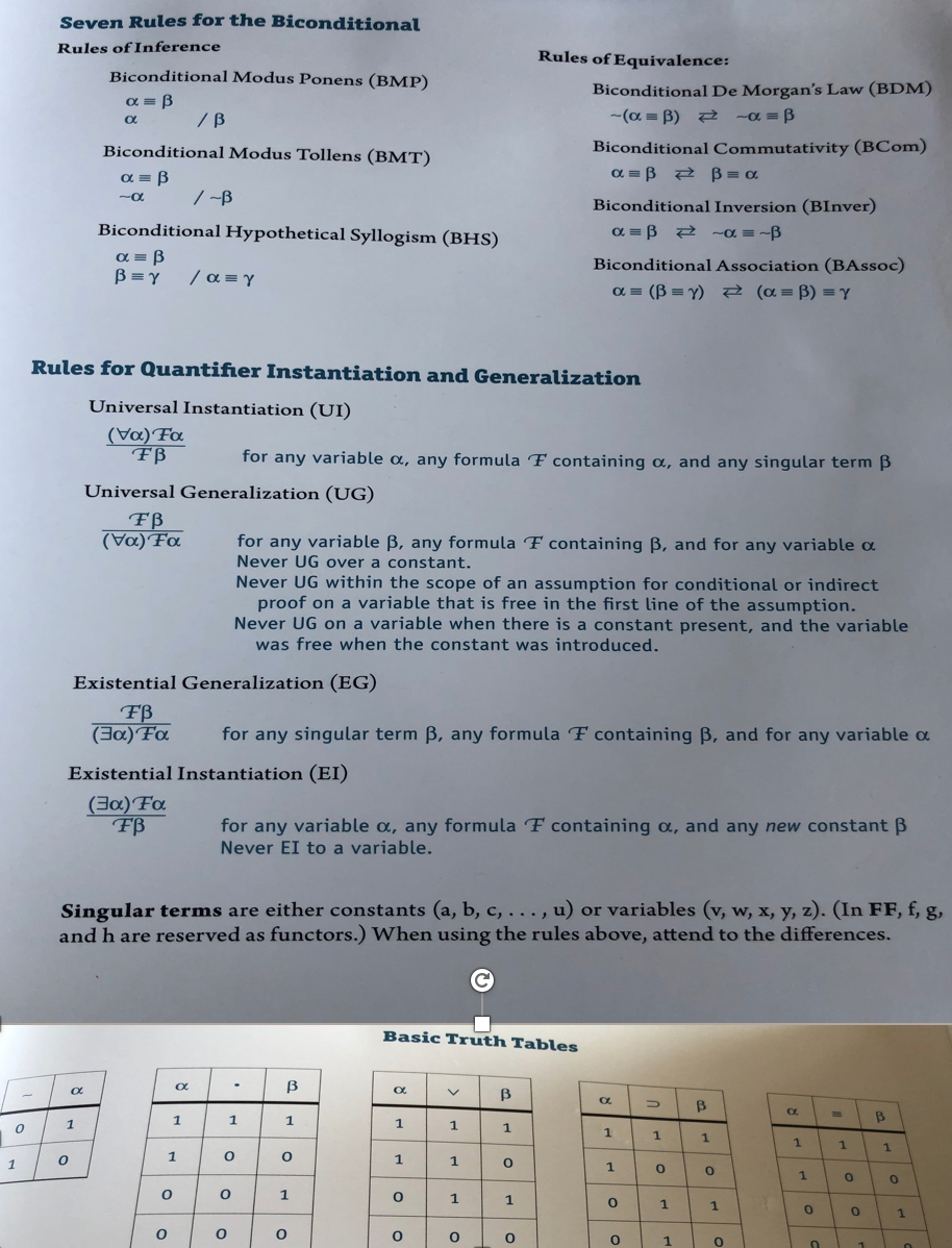 Construct A Complete Truth Table For The Following Chegg Com