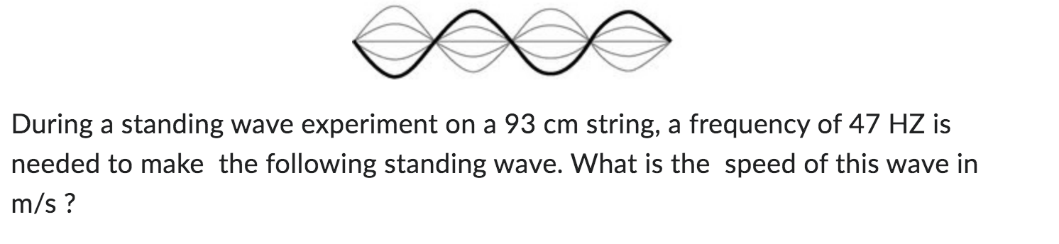 standing wave on string experiment