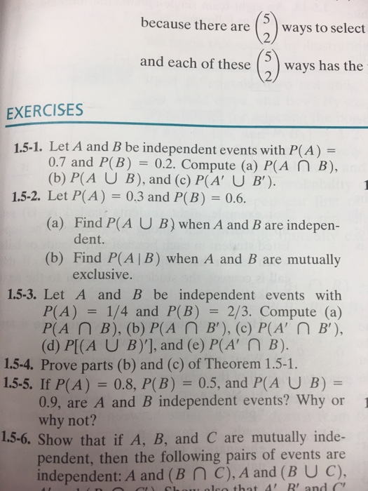 Solved Let A And B Be Independent Events With P(A) = 0.7 And | Chegg.com