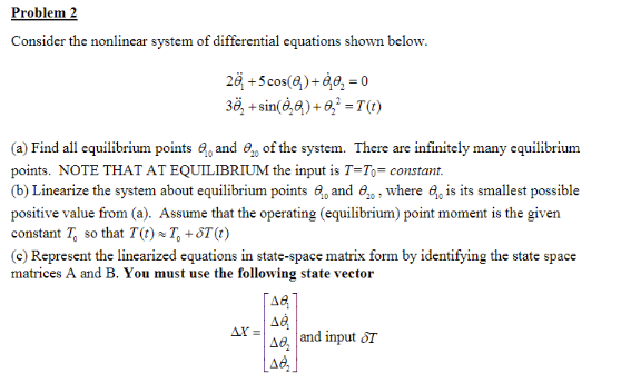 Solved Consider the nonlinear system of differential | Chegg.com