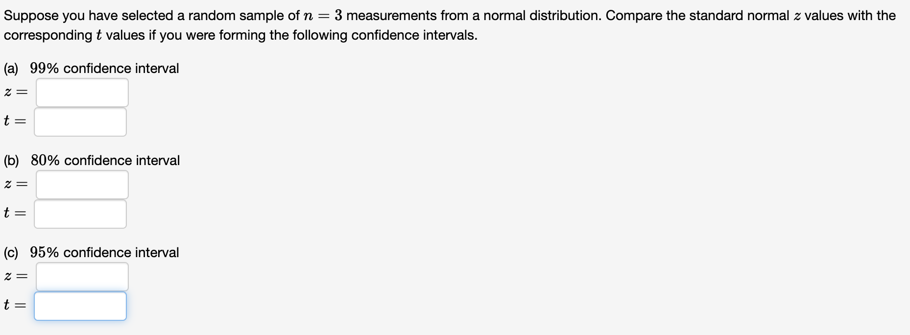 Solved Suppose you have selected a random sample of n=3 | Chegg.com