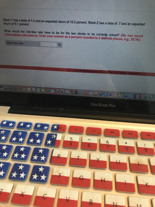 Solved Stock Y has a beta of 1.4 and an expected return of