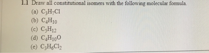 TodayDraw All Constitutional Isomers With The Following Molecular 