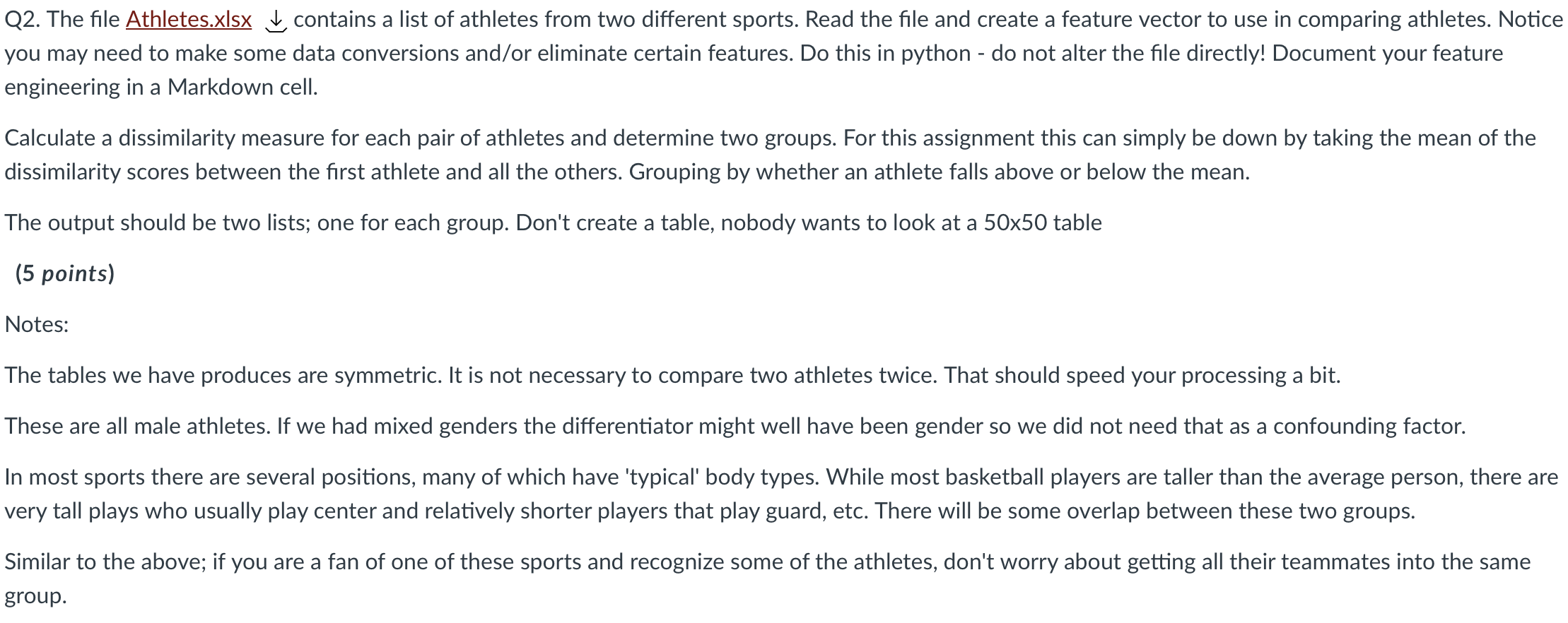 Athlete Country Weight Height Birthday Alberto | Chegg.com