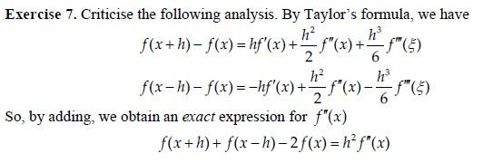 Solved Exercise 6 . Derive the approximation formula | Chegg.com