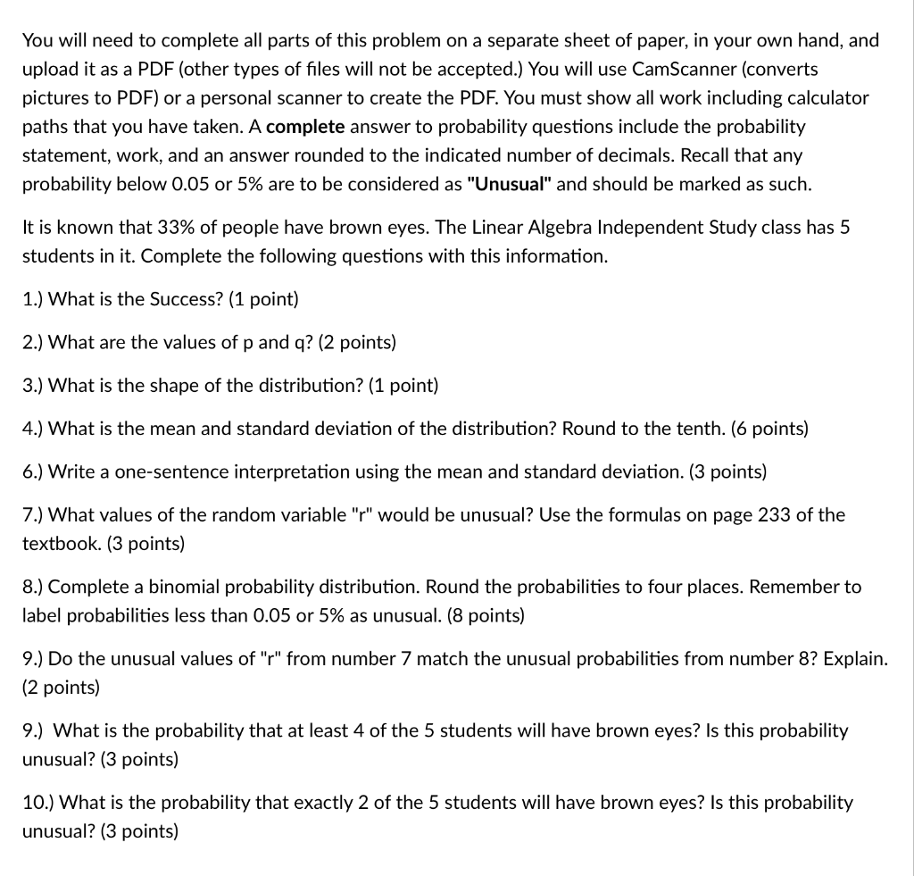 You will need to complete all parts of this problem | Chegg.com