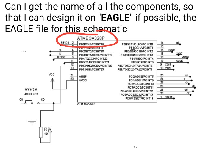 Solved I can't find the ATMEGA328P on EAGLE. What can I find | Chegg.com