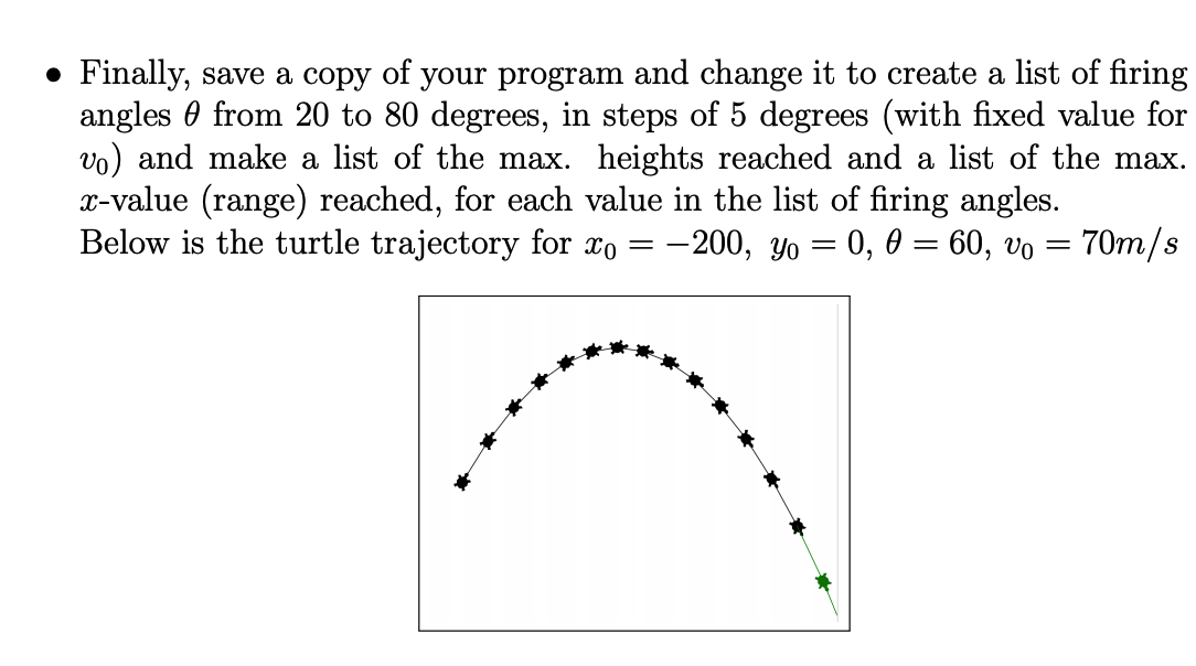Solved In this exercise, we explore projectile motion, using | Chegg.com