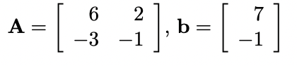 Solved Let A be the stated matrix and b the given vector. | Chegg.com