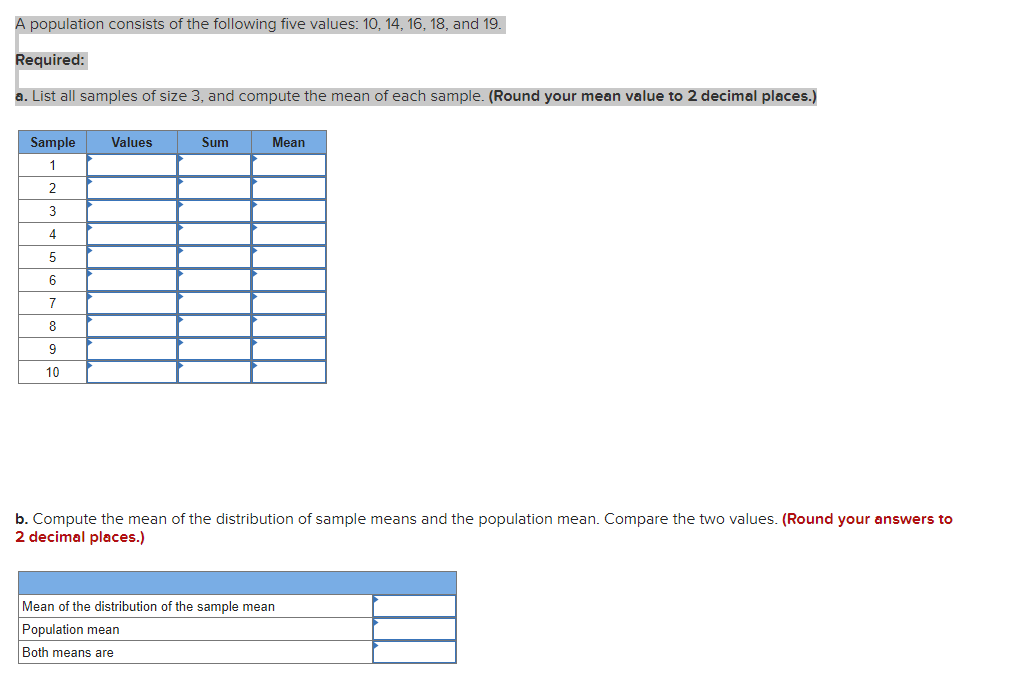 Solved A Population Consists Of The Following Five Values: | Chegg.com