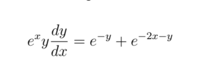 Solved dy et y dx х = e y te – 2x-y | Chegg.com