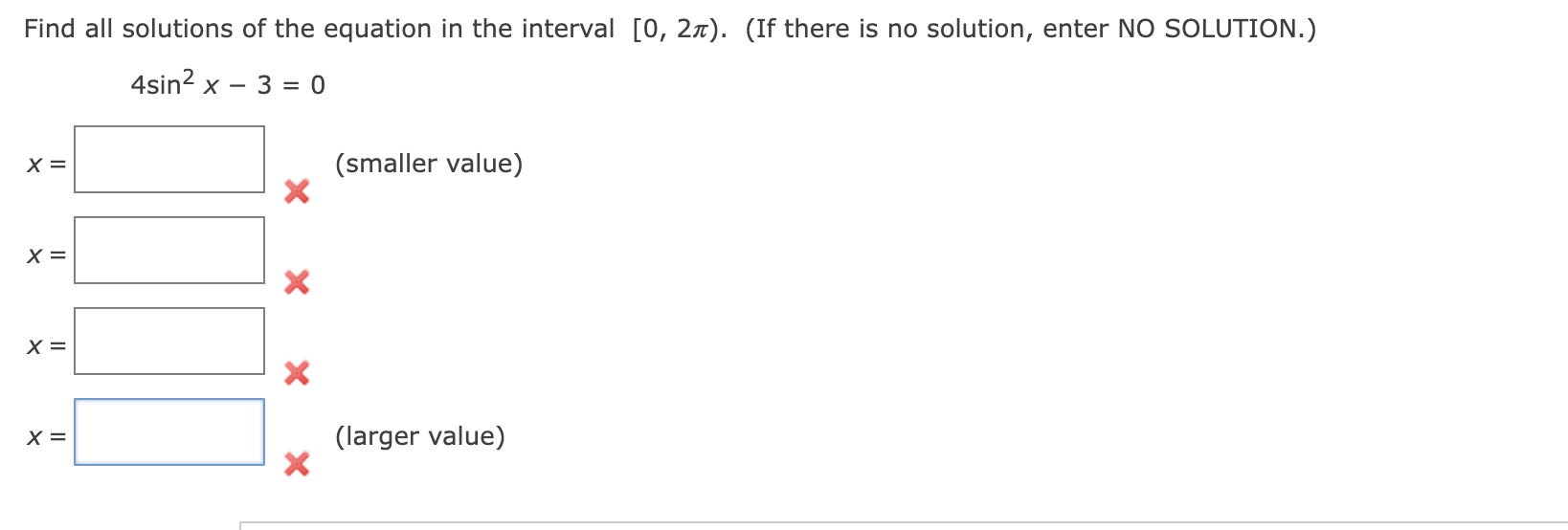 Solved Find all solutions of the equation in the interval | Chegg.com