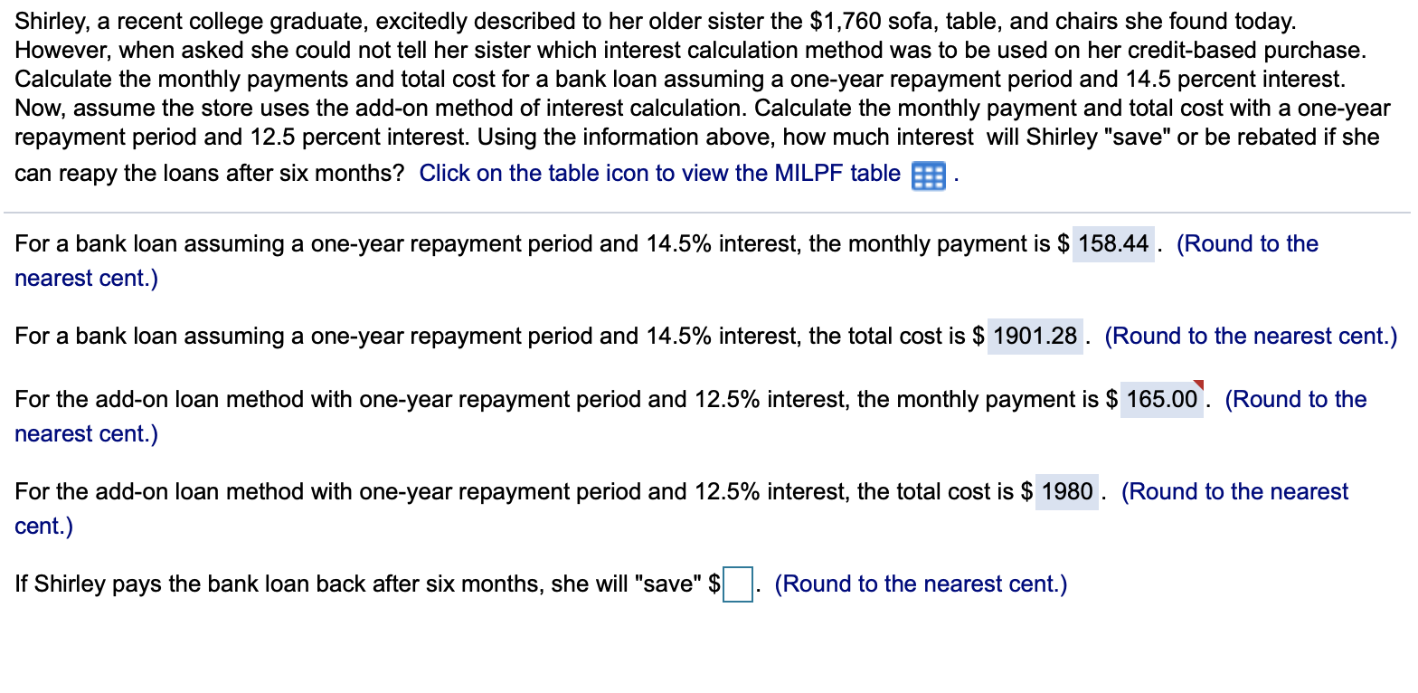 Solved Shirley, a recent college graduate, excitedly