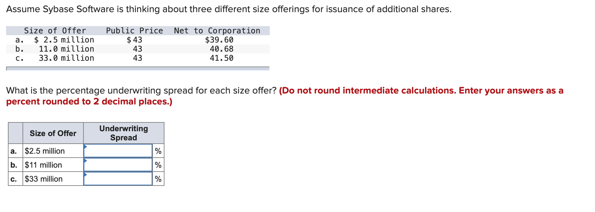 Solved Assume Sybase Software is thinking about three