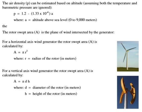 Wind Turbine Power Equation Example Tessshebaylo