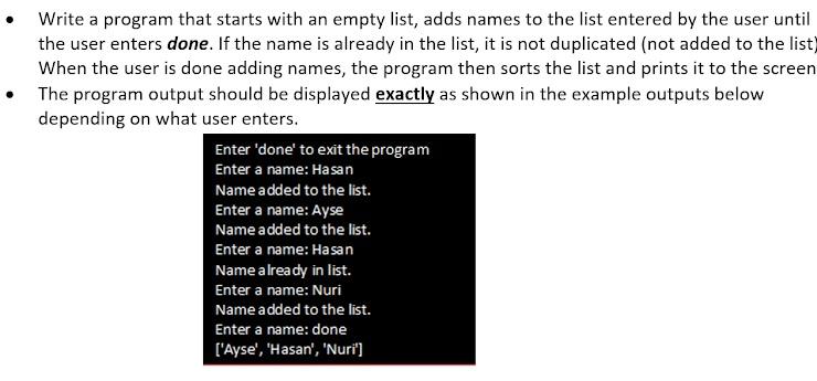 Solved Write a program that starts with an empty list, adds | Chegg.com