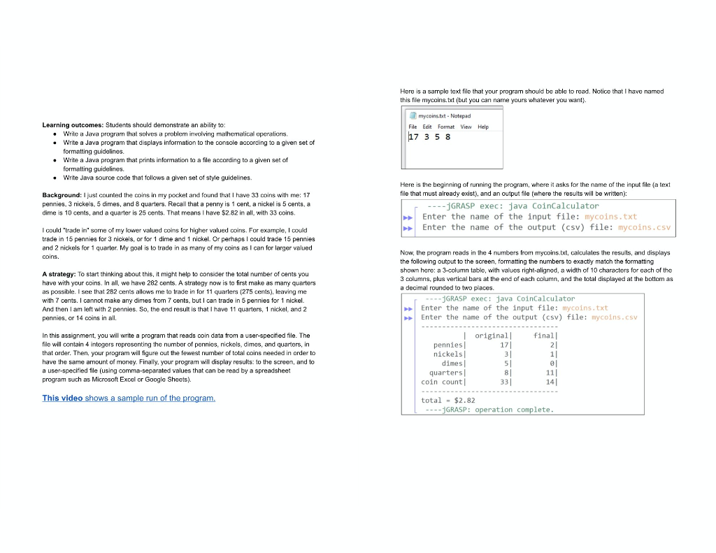 Solved Here is a sample text file that your program should | Chegg.com