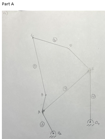 Solved a) Show a kinematic diagram at any time and show a | Chegg.com