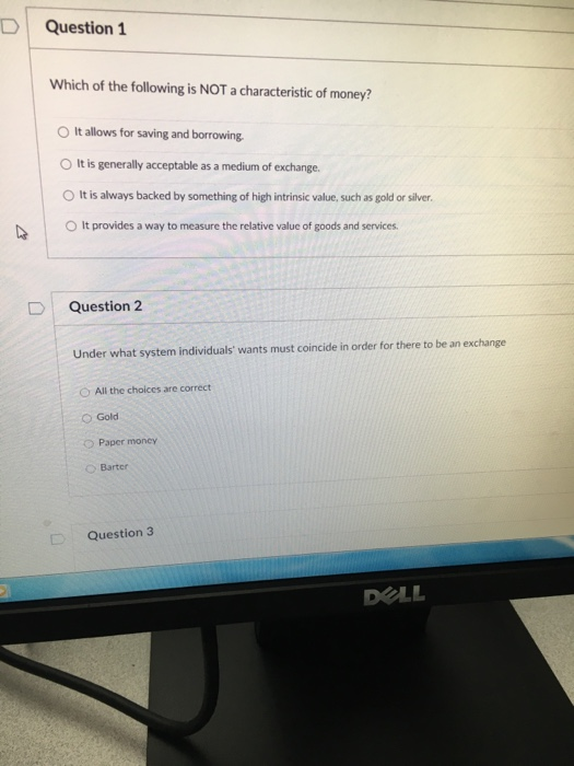 Solved D | Question 1 Which of the following is NOT a | Chegg.com