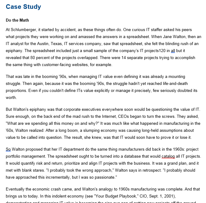 ibm case study questions and answers