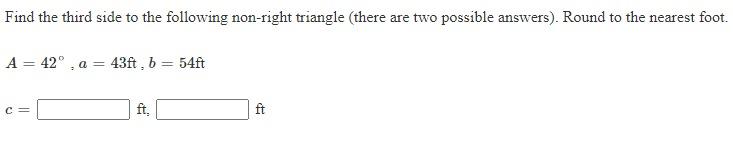 Solved The following problems refer to triangle ABC. Solve | Chegg.com
