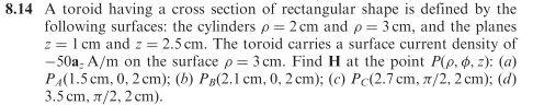 Solved 8.14 A toroid having a cross section of rectangular | Chegg.com