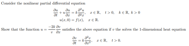 Solved Consider the nonlinear partial differential equation | Chegg.com
