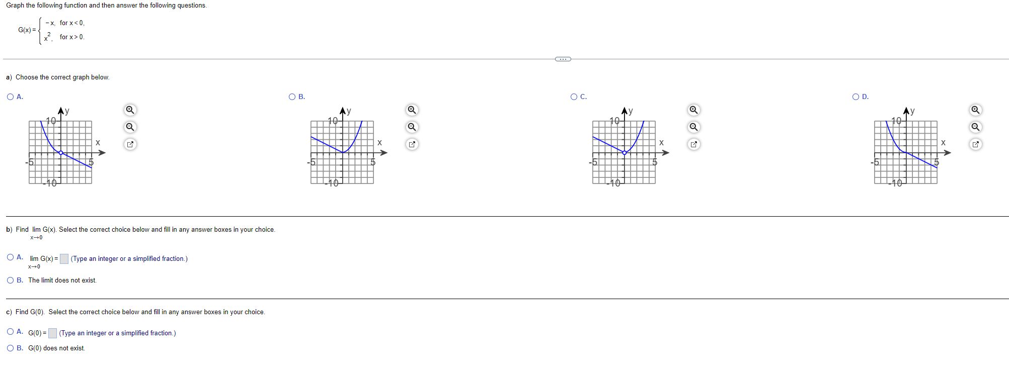 Solved Graph the following function and then answer the | Chegg.com