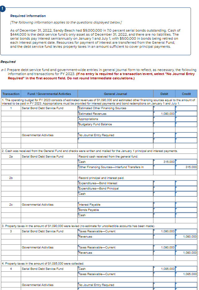 a-2. Prepare the closing entries. (If no entry ls | Chegg.com