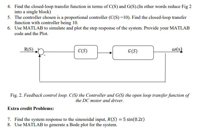 4. ﻿Find the closed-loop transfer function in terms | Chegg.com