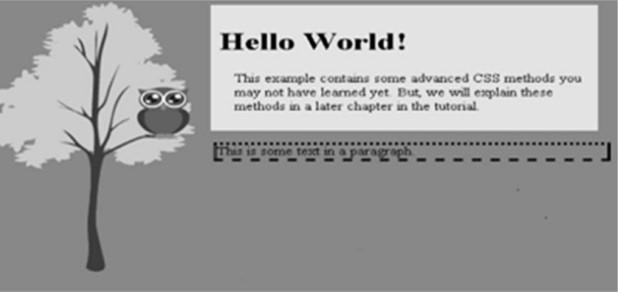 Solved Hello World! Thas example contans some advanced CSS | Chegg.com