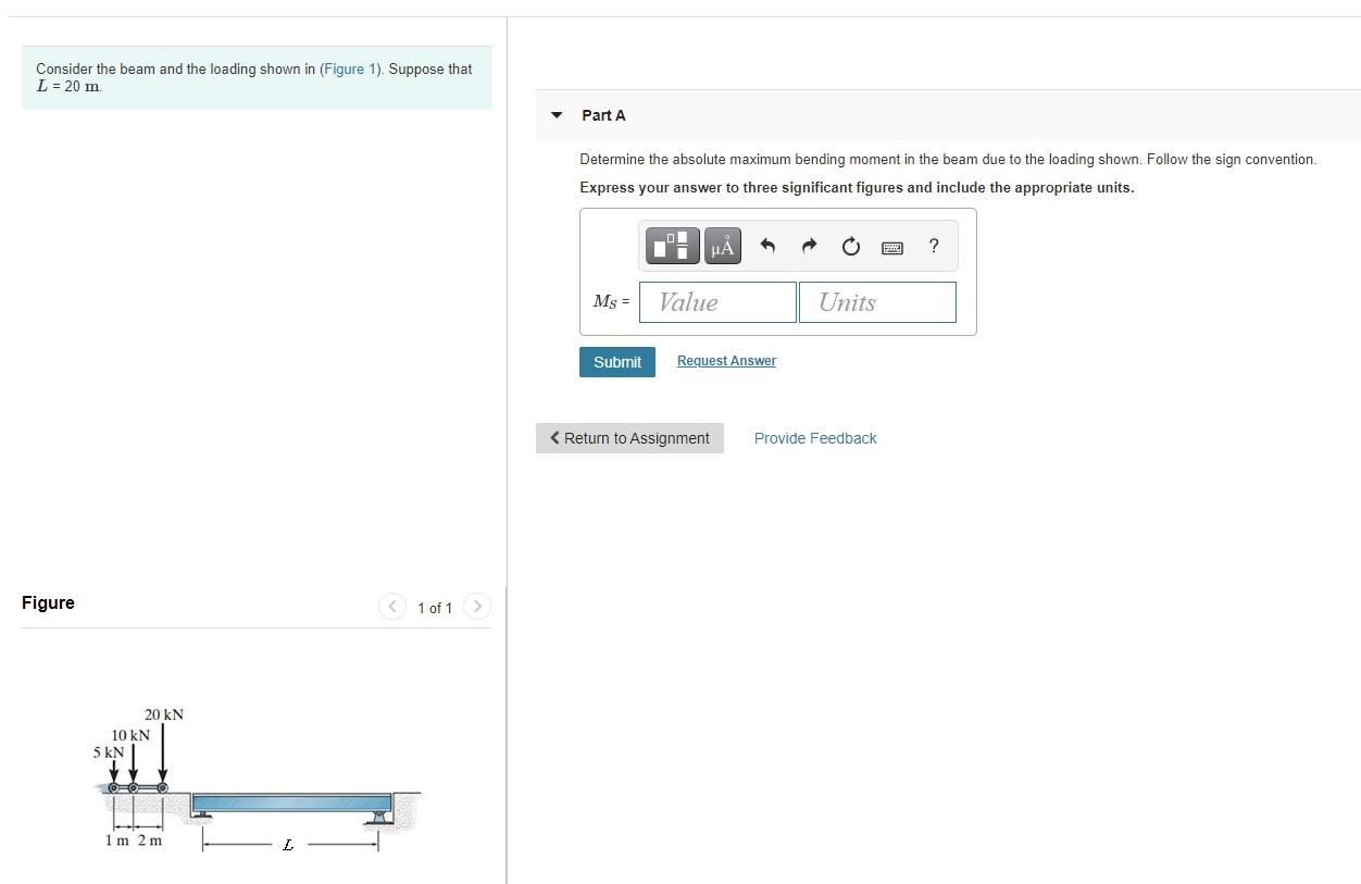 Solved Consider the beam and the loading shown in (Figure | Chegg.com