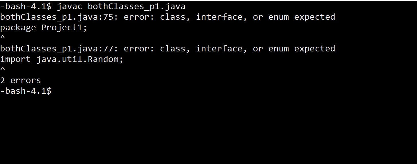 Solved The following picture contains the two errors I get | Chegg.com