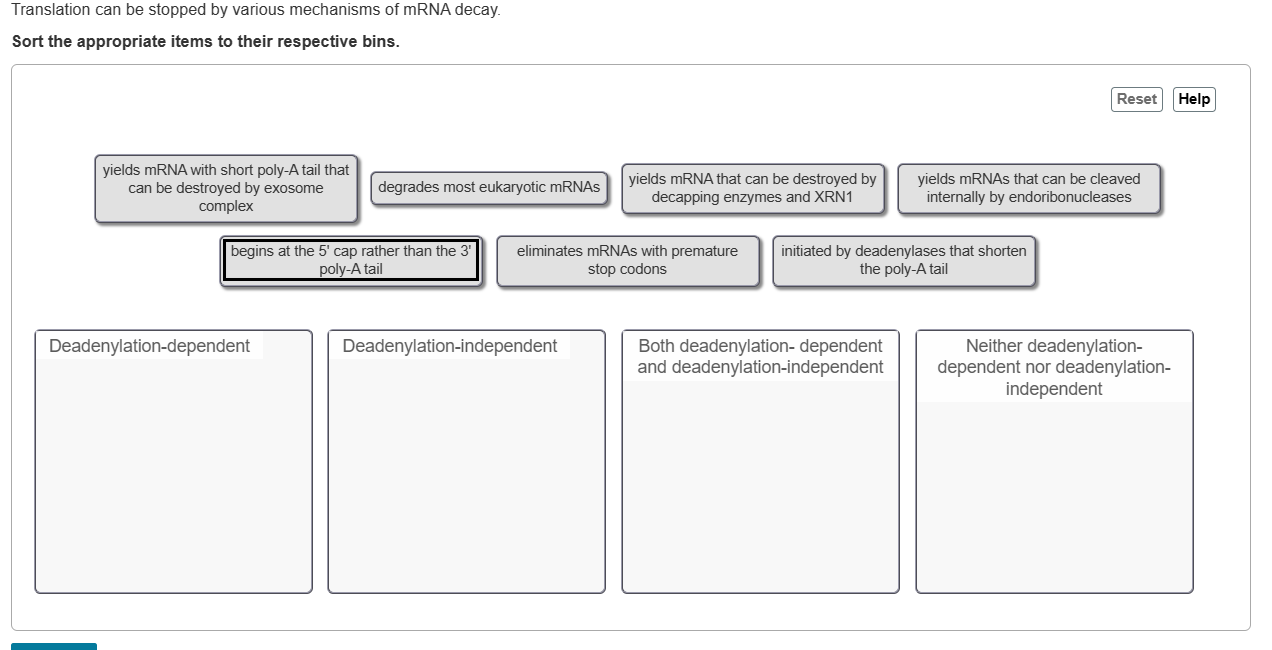 Solved Translation can be stopped by various mechanisms of