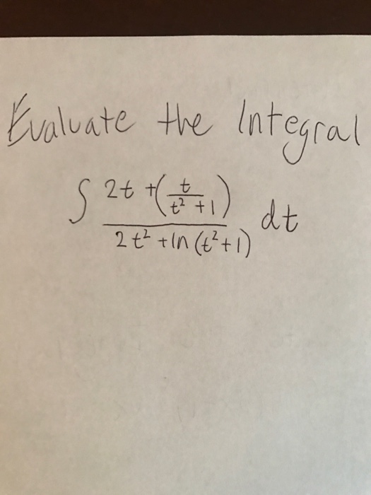1 t 2 integral