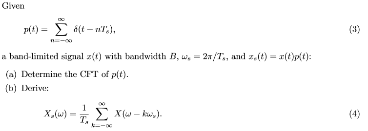 Solved Given P T I 8 T Nto 3 N 00 A Band Limite Chegg Com