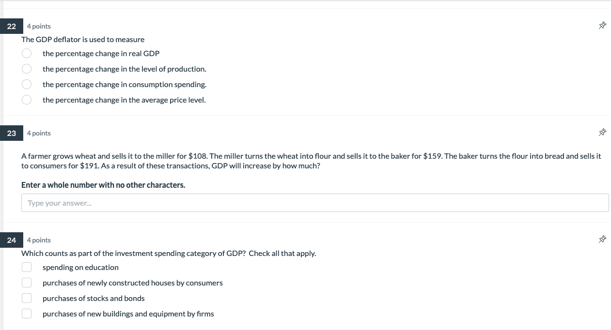 Solved 24 Points The GDP Deflator Is Used To Measure The Chegg Com   PhpGPw9no