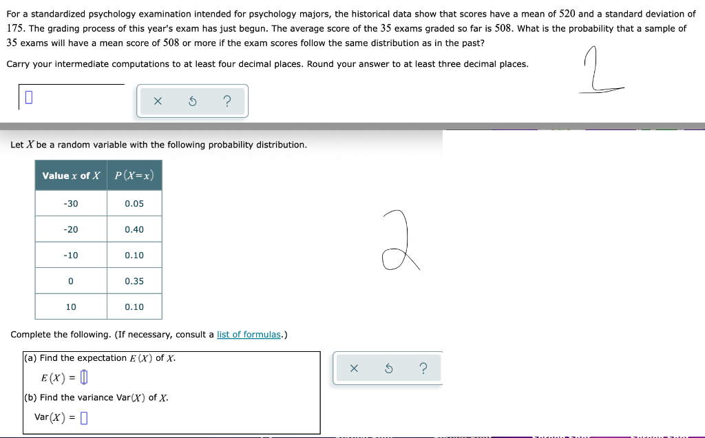 Solved For a standardized psychology examination intended | Chegg.com