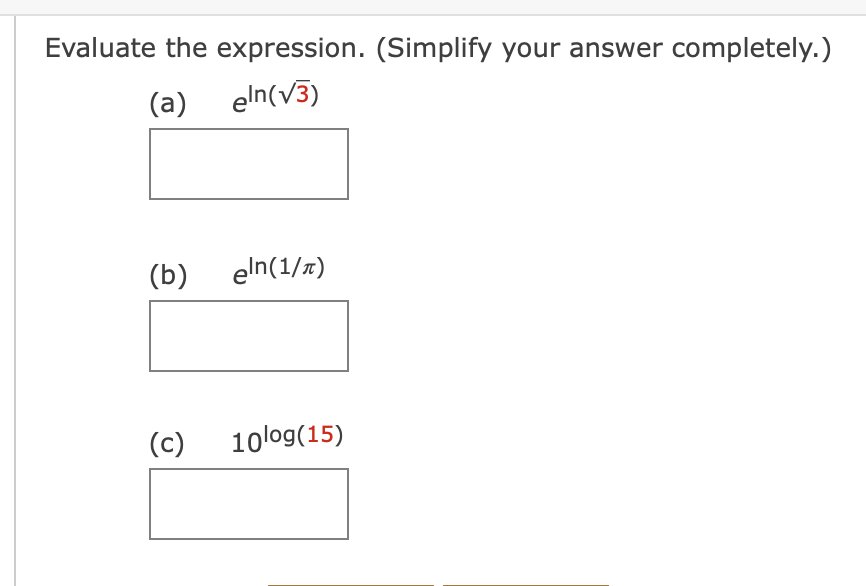 Solved Evaluate The Expression. (Simplify Your Answer | Chegg.com