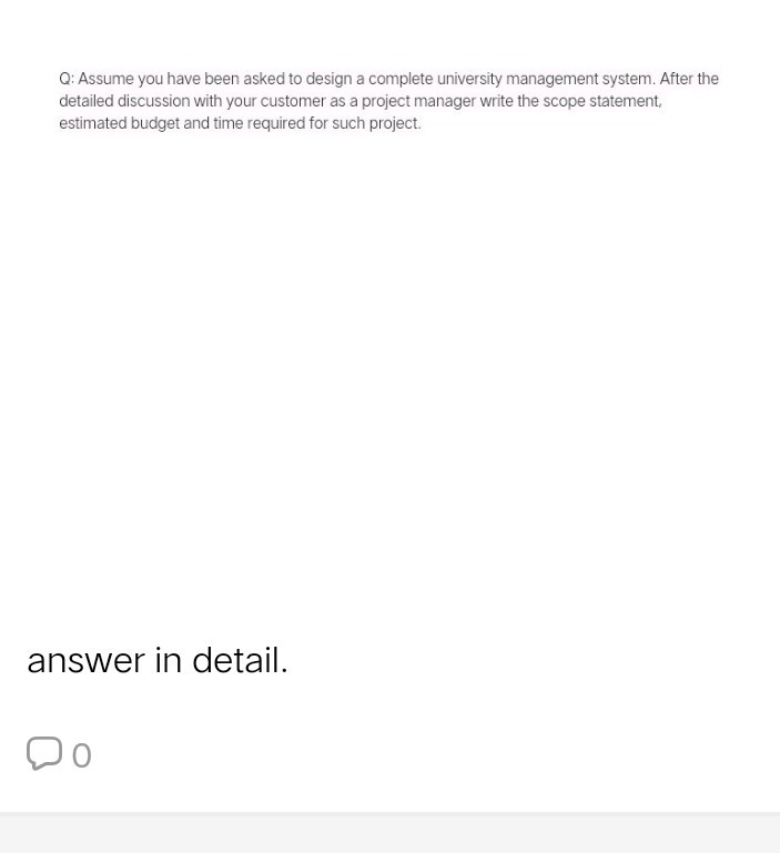 Solved Q: Assume you have been asked to design a complete | Chegg.com