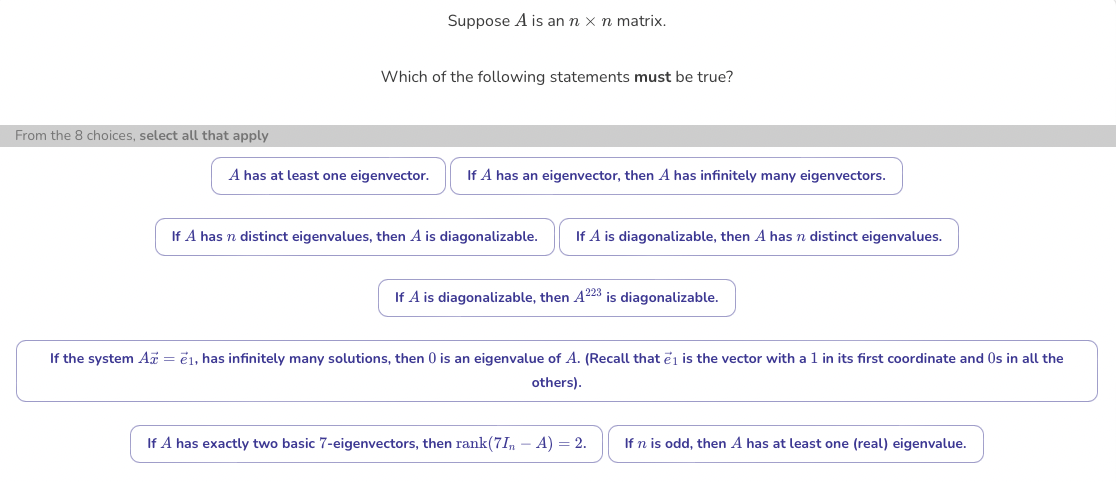 Solved Which of the following statements must be true? From | Chegg.com