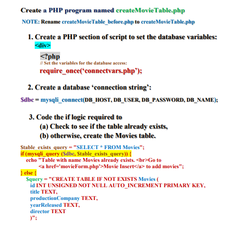 php database connection