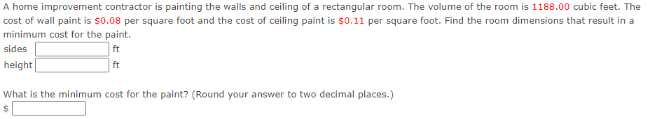 Solved A Home Improvement Contractor Is Painting The Walls Chegg