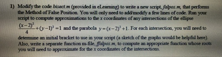 Solved please show all matlab codes for written/modified | Chegg.com