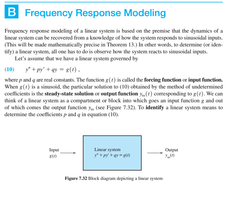 Solved B Frequency Response Modeling Frequency Response | Chegg.com