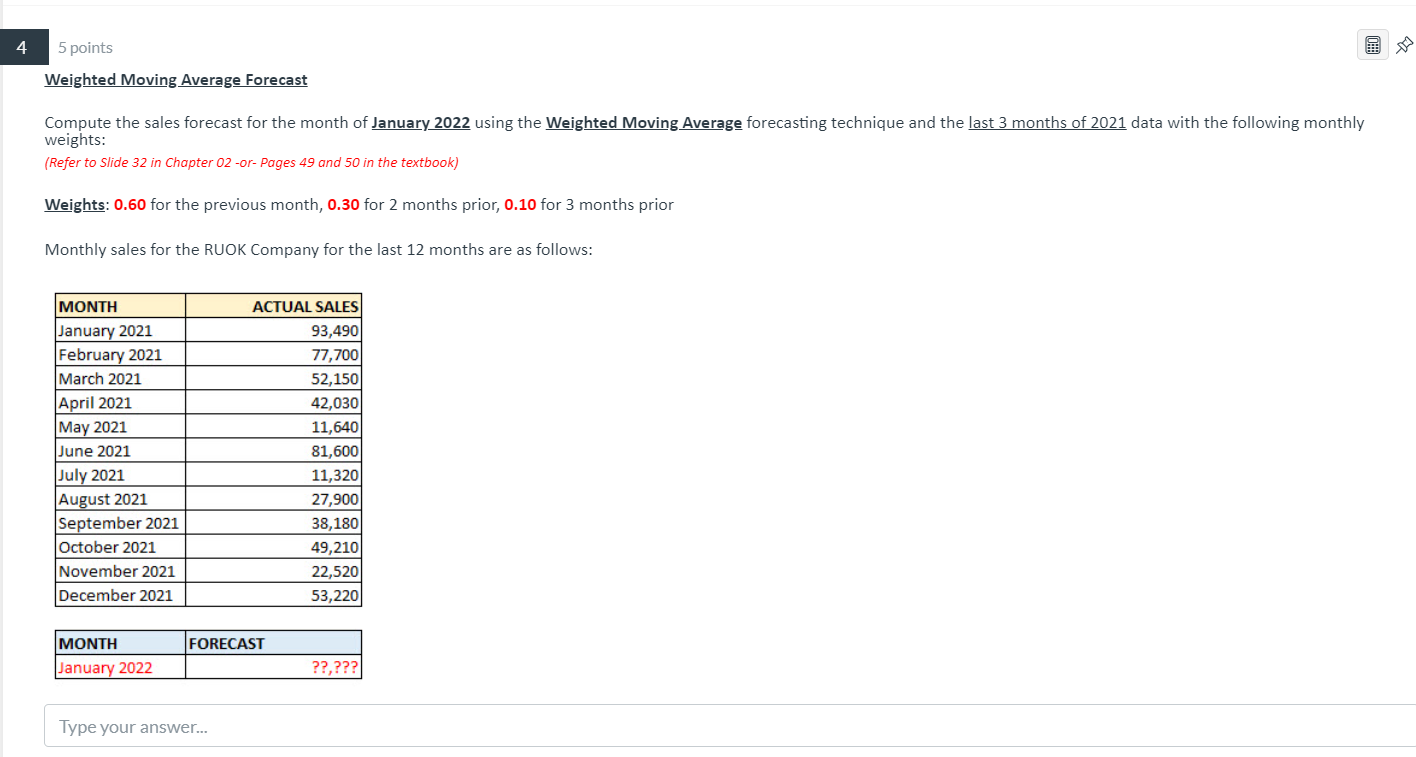 How To Calculate 3 Month Weighted Moving Average