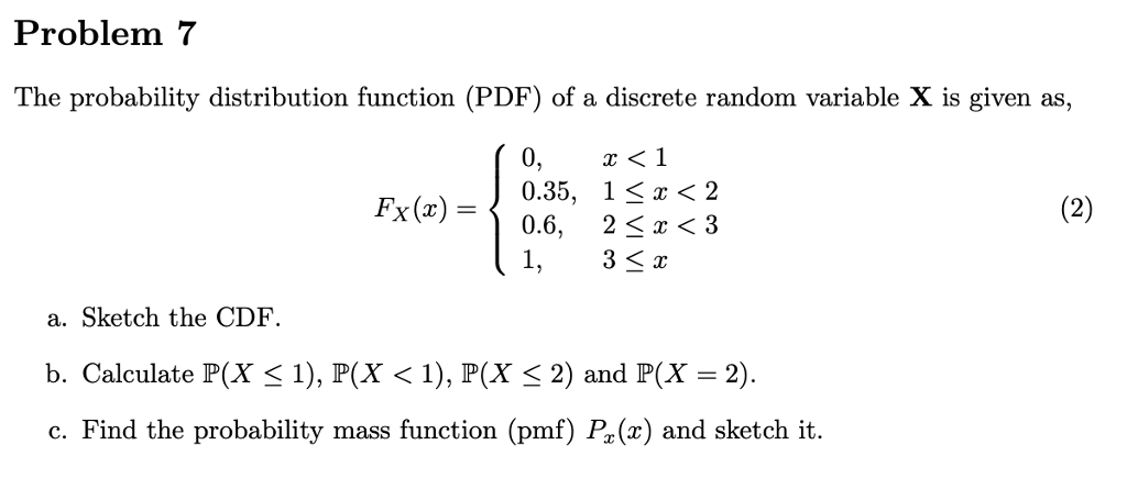 Probability Distribution Questions Pdf - Research Topics