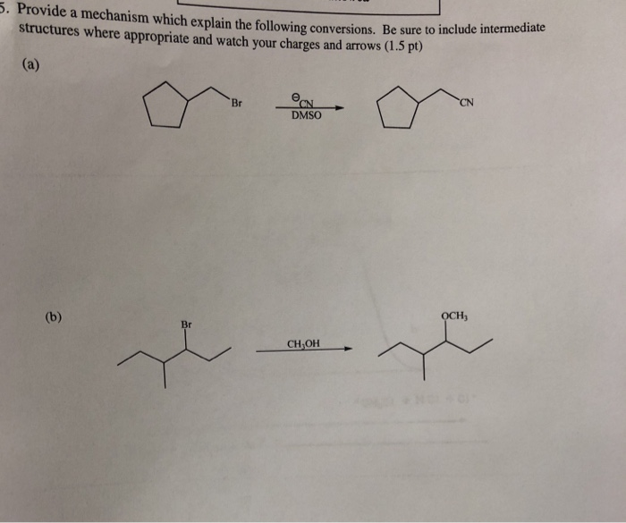 Solved 5. Provide a mechanism which explain the following | Chegg.com